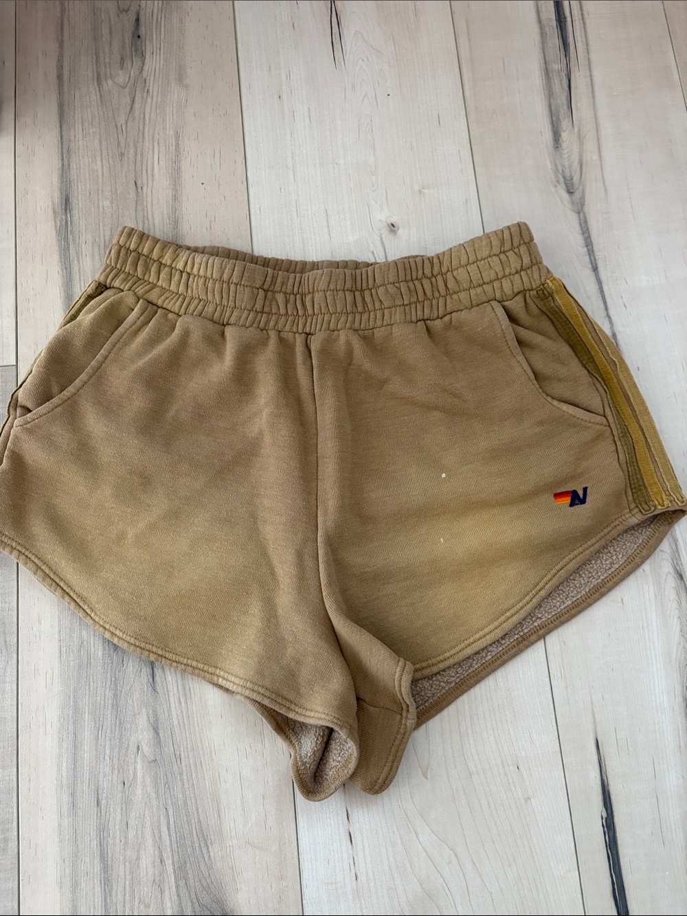 Aviator Nation Tan Women's Athletic Shorts